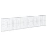 vidaXL Panier gabion avec couvercle 900x50x200 cm fer galvanisé