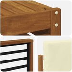 vidaXL Ensemble de canapé d'angle avec coussin 7 Pièces Naturel et Crème