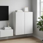vidaXL Armoire Murale 59 x 31 x 60 cm Bois d'ingénierie Blanc