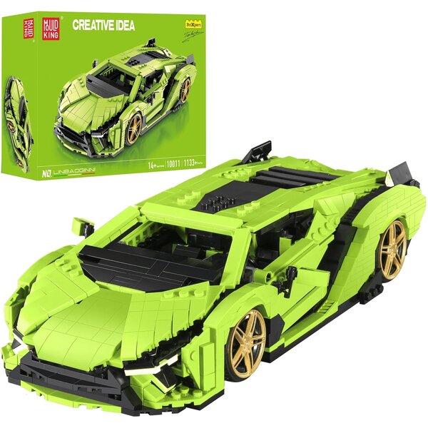 Mould King 10011 - Coffret de construction de modèle de voiture de sport SAI Taureau italien