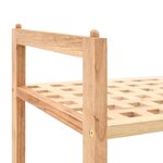 vidaXL Étagère à chaussures Bois de noyer massif 69 x 26 x 81 cm