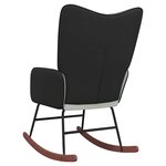 vidaXL Chaise à bascule Gris clair Velours et PVC
