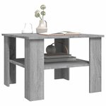 vidaXL Table basse Sonoma gris 60x60x42 cm Bois d'ingénierie