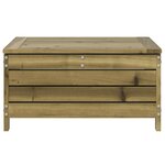 vidaXL Repose-pied de jardin 62x63 5x32 cm bois de pin imprégné