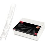 Lot de 100 Peignes métalliques WireBind format A4 capacité 115 feuilles 12 5mm argent GBC