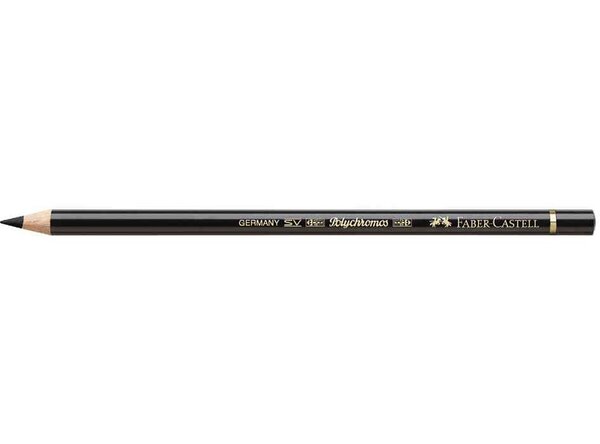 Crayon de couleur POLYCHROMOS Mine 3,8mm à l'Huile Noir FABER-CASTELL