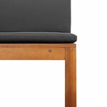 vidaXL Banc de jardin Marron 100 x 50 x 91cm Bois d'acacia massif