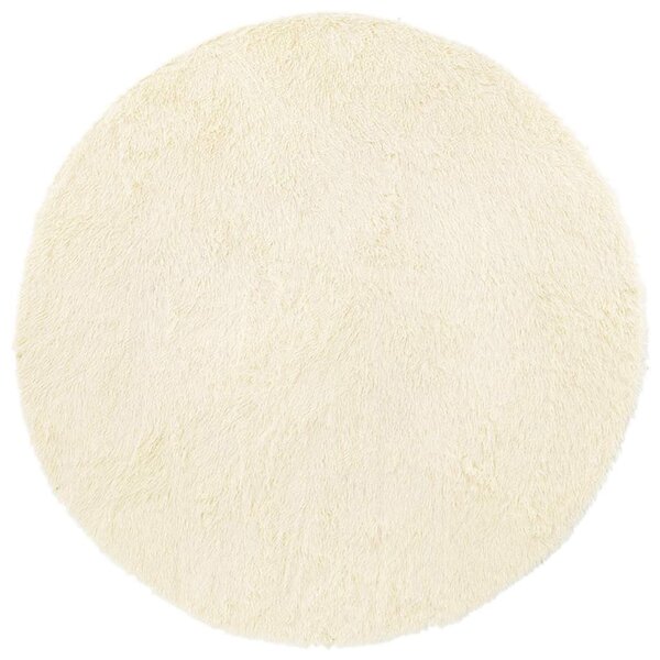 vidaXL Tapis shaggy à poils longs NAVARRA crème 160x160 cm polyester