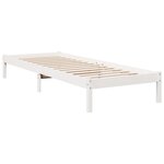 vidaXL Cadre de lit extra long sans matelas 80x210 cm bois massif pin