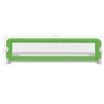 vidaXL Barrière de lit de sécurité pour tout-petits 2Pièces Vert 150x42cm