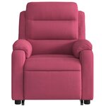 vidaXL Fauteuil inclinable de massage électrique rouge bordeaux