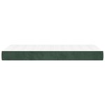 vidaXL Matelas de lit à ressorts ensachés fermeté moyenne Vert foncé 90x190x20 cm