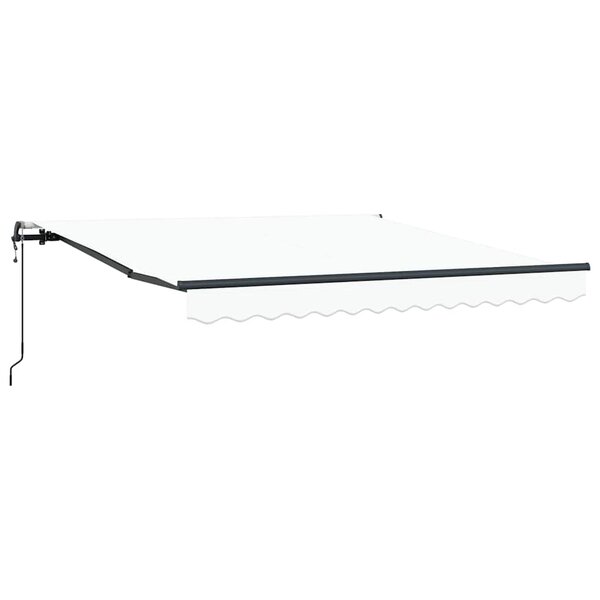vidaXL Auvent Rétractable Blanc 300 x 250 cm tissu