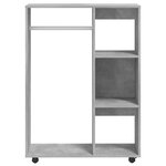 vidaXL Garde-robe Gris béton 80x40x110 cm Bois d’ingénierie
