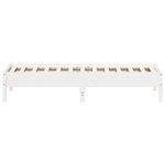 vidaXL Cadre de lit sans matelas blanc 75x190 cm bois de pin massif