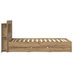 vidaXL Cadre de lit avec rangement Chêne artisanal 80 x 200 cm