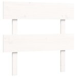 vidaXL Cadre de lit avec tête de lit blanc 90x200 cm bois massif