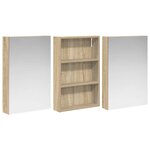 vidaXL Ensemble de Meubles de Salle de Bain 3 Pièces 120 x 10 5 x 60 5 cm