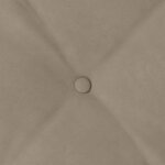 vidaXL Coussin de Dos Taupe 80 x 50 cm Tissu en microfibre