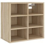 vidaXL Armoire à chaussures Chêne Sonoma 52 5x30x50 cm
