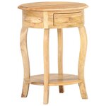 vidaXL Table d'appoint 37x37x61 cm Bois de manguier massif