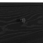 vidaXL Table Basse Bois Noir Bois d'ingénierie 90 x 90 x 28 cm