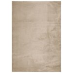 vidaXL Tapis HUARTE à poils courts doux et lavable sable 160x230 cm