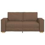 vidaXL Canapé 2 places Marron 180x78x84 cm Tissu