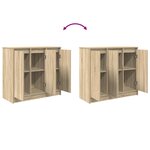 vidaXL Buffet chêne sonoma 85x34x76 cm bois d'ingénierie