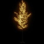 vidaXL Arbre à LED fleur de cerisier 672 LED Blanc chaud 400 cm