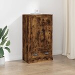 vidaXL Buffet haut chêne fumé 60x35 5x103 5 cm bois d'ingénierie