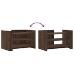 vidaXL Table basse chêne marron 80x50x50 cm Bois d'ingénierie