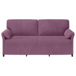 vidaXL Sofa 3 places Pourpre 198 x 83 x 95 cm Velours