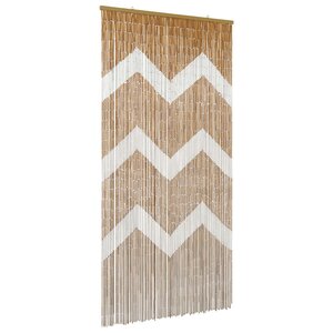 vidaXL Rideau de porte anti-insectes multicolore 200 x 100 cm Bambou