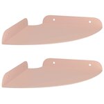 vidaXL Étagère Flottante d'Angle 2 pc Rose 18 x 18 x 2 cm
