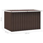 vidaXL Boîte de rangement de jardin Marron 149x99x93 cm
