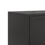 vidaXL Meuble TV noir 68x39x43 5 cm acier