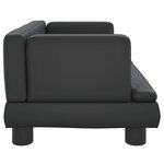 vidaXL Canapé pour enfants noir 60x40x30 cm similicuir