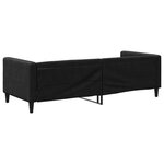 vidaXL Lit de repos sans matelas noir 80x200 cm tissu