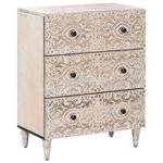 vidaXL Buffet de Rangement Blanc 60 x 33 5 x 75 cm