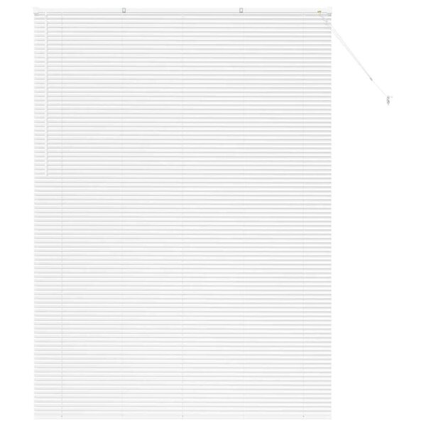 vidaXL Store de Fenêtre avec des rideaux Autre Blanc 155 x 220 cm Aluminium