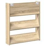 vidaXL Armoire à chaussures murale chêne Sonoma bois d'ingénierie