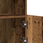 vidaXL Meuble de rangement avec lumières LED Bois ancien 81x37x67 cm