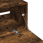 vidaXL Meuble d'évier chêne fumé 59x37x59 cm bois d'ingénierie