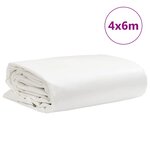 vidaXL Bâche blanc 4x6 m 650 g/m²