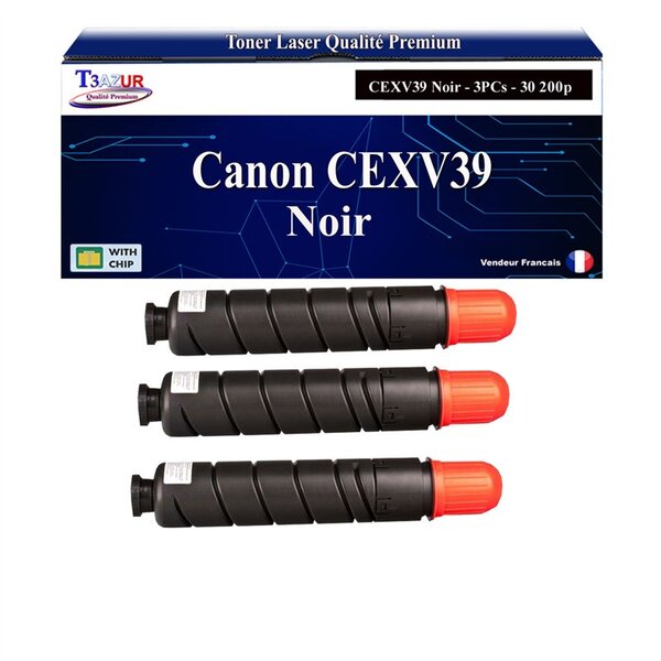 T3AZUR -3x Toners compatibles avec Canon IR Advance 4025i  4035i  4225i  4235i  4251i  CEXV39