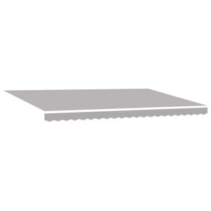 vidaXL Auvent Rétractable Gris clair 500 ×300 cm tissu