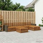 vidaXL Ensemble de canapés d'extérieur 6 pc Naturel