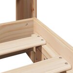 vidaXL Cadre de lit sans matelas 100x200 cm bois massif de pin