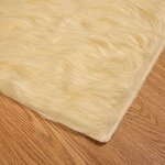 vidaXL Tapis en Peau de Mouton Synthétique Crème 240 x 340 cm